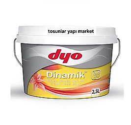Dyo Dinamik İç Cephe Silikonlu Silinebilir İpek Mat Boya 2,5 Lt renk seçiniz