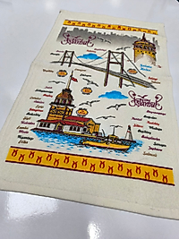30X50 12'li Baskılı havlu