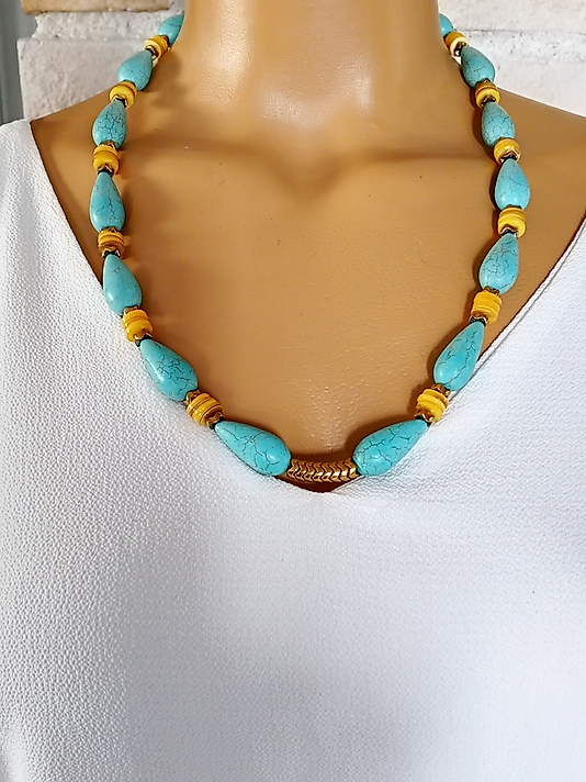 TURKUAZ KOLYE VE BİLEKLİK