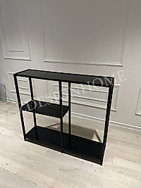 90X25X100 Cm Dresuar Zdesignhome ( Siyah Cam)