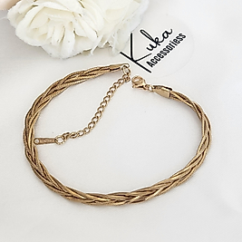 ÖRME ÇELİK BİLEKLİK&HALHAL 21CM