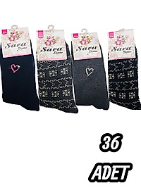 Kadın Sara Havlu Soket 36 Adet