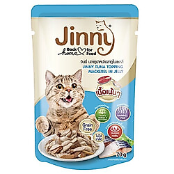 Jinny Ton Balıklı Uskumru Jelly Tahılsız Kedi Yaş Maması 70 Gr