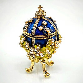 FABERGE YUMURTA SWAROVSKİ TAŞLI LÜKS MÜCEVHER KUTUSU