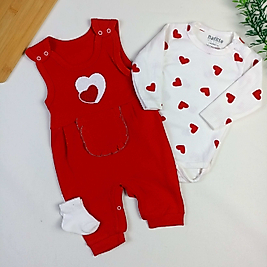 Love Salopet Takım / Çorap Hediyeli