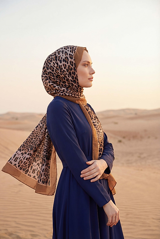 Spring Leopar Desenli Şal