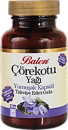 Balen Çörekotu Yağı Yumuşak Kapsül Takviye Edici Gıda