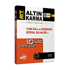 Altın Karma AYT Türk Dili ve Edebiyatı Sosyal Bilimler-1 10*40 Branş Deneme