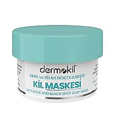 Dermokil kil maskesi 50 ml akne ve siyah nokta karşıtı