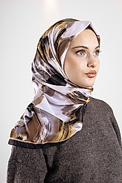 Desenli Soft Eşarp Koleksiyonu Pastel Desen-1