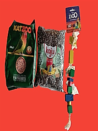 PAPAĞAN OYUNCAĞI + PAPAĞAN YEMİ 500 GR+ ÇEKİRDEK 400 GR