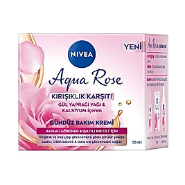 Nivea Aqua Rose Kalsiyum İçeren Kırışıklık Karşıtı Gündüz Yüz Bakım