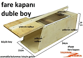 FARE KAPANI DUBLE BÜYÜK 54CM BOY KUŞ KAPANI SANSAR KAPANI BÜYÜK BOY CANLI YAKALAMA KAPANI