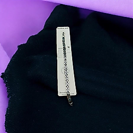 Çelik bileklik gümüş renk 18 cm