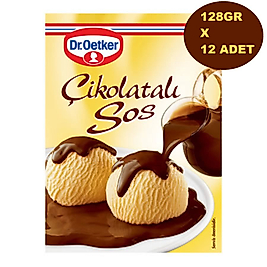 Dr.oetker  çikolata sos  128gr x 12ad