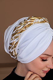 drapeli dolgulu örgü bone