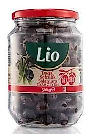 LIO YAĞLI SİYAH ZEYTİN 321-380 500 G