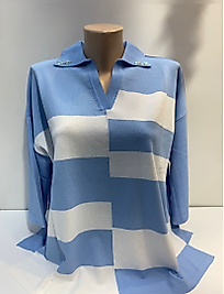 POLO YAKA MERSERİZE BLUZ