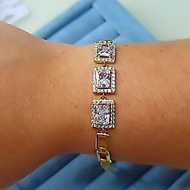 Xuping 14K Baget Taşlı Bileklik