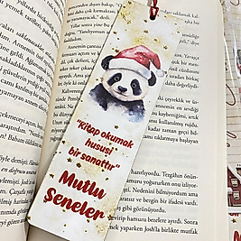 Yeni Yıl Ahşap Kitap Ayracı