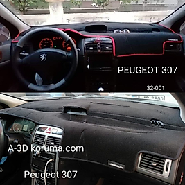 Peugeot 307 2001 - 2008 Konsol Torpido 3D Koruma