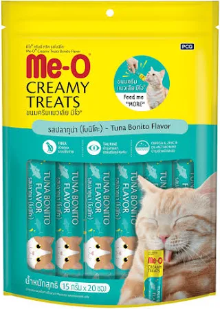 Meo Creamy Kurutulmuş Füme Ton Balığı Kedi Ödülü 20x15gr