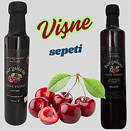 Doğal Vişne Ekşisi 350 gr + Doğal Vişne Sirkesi 500 ml