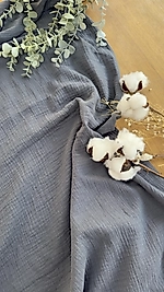 koyu gri muslin