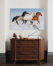 3’lü Atlı Cam Tablo