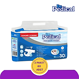 Dr. Pedical Belbantlı Yetişkin Hasta Bezi Orta (M) 60 Adet (30X2)