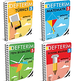 5 Sınıf Türkçemino Türkçe Defterim+Sosyalimo Sosyal Bilgiler Defterim+Matemito Matematik Defterim+Fenito Fen Bilimleri Defterim Arı Yayıncılık 2026