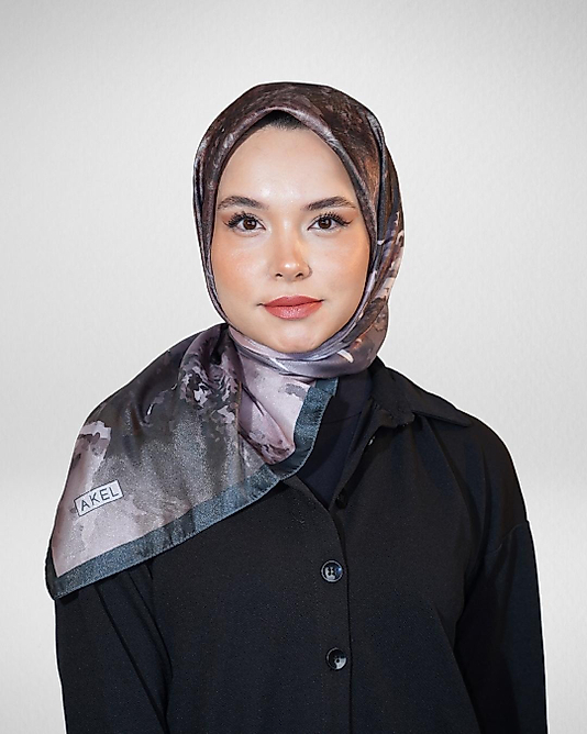 Dijital Kristal Eşarp Pastel Boya Desen