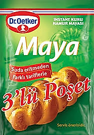 Dr. Oetker 10 gr 3'lü Instant Kuru Maya *30AD