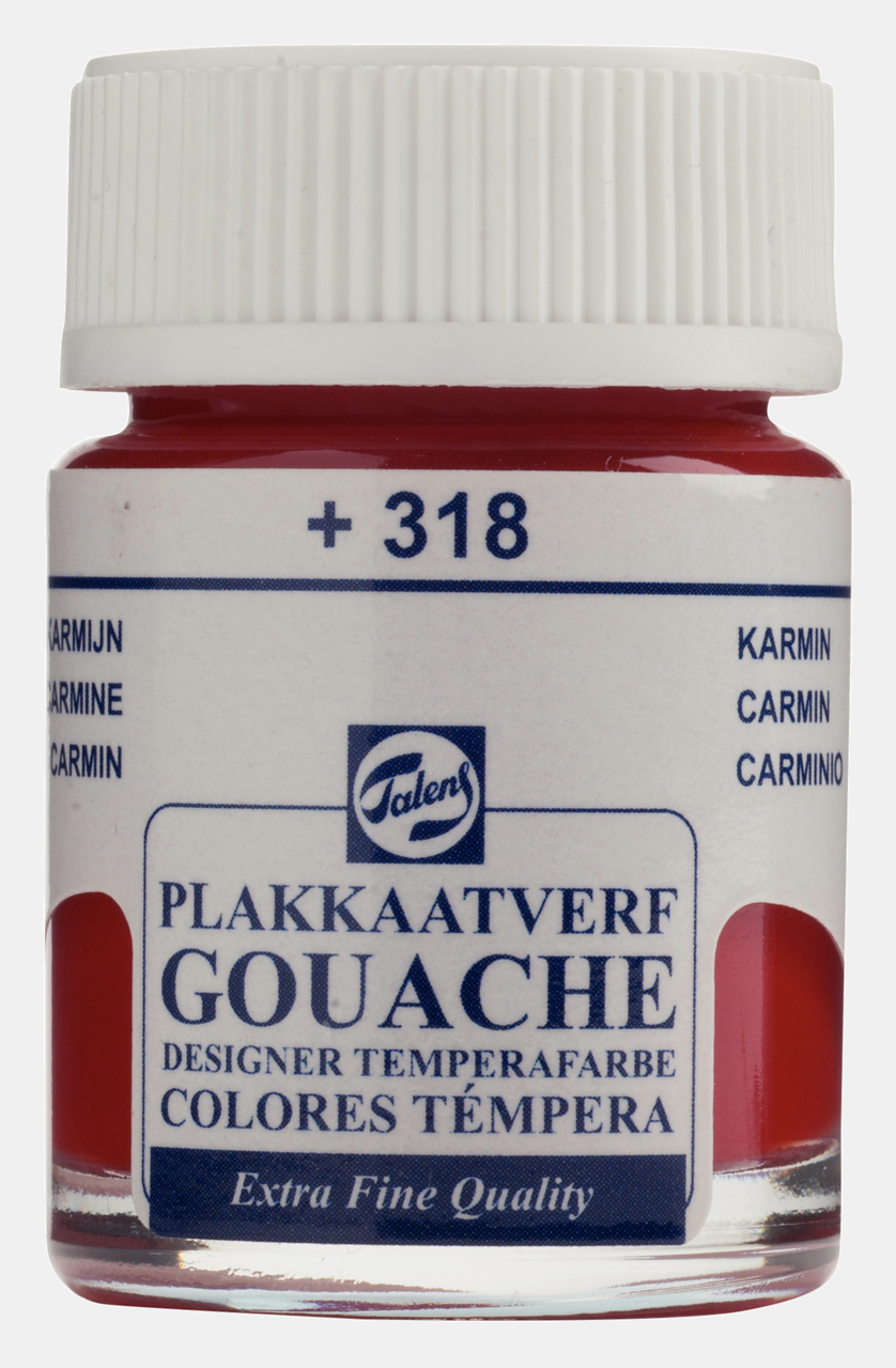 Talens Guaj Boya 16 ML 318 - Carmine Kırmızı
