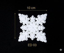 ED-03 Dekoratif Esnek Aplik (2'li)