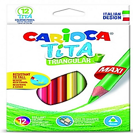 CARIOCA KURU BOYA TITA MAXI ÜÇGEN 12 Lİ 42791
