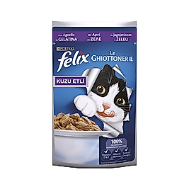 Purina Felix Kuzu Etli Yetişkin Kedi Pouch Yaş Mama (100 g)