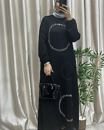 Halka taşlı elbise