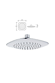 Bianco Banyo Tepe Duş Başlığı Başlık Kireç Kırıcılı Sistem