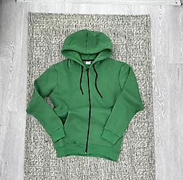 Kapüşonlu hırka yeşil