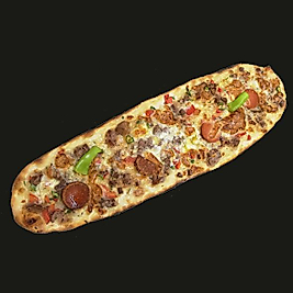 Karışık Kuşbaşılı Yaprak Pide