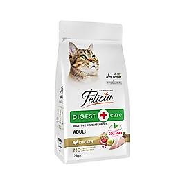 Felicia Digest Care Hipoalerjenik Az Tahıllı ve Tavuk Etli Yetişkin Kedi Maması (2 kg)