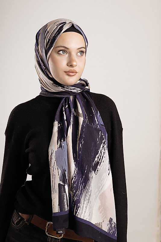 FLOOR İPEK ŞAL İTALYAN DİKİŞİ DESEN-4