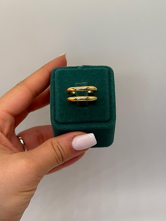 Xuping Aura Double Altın Kaplama Yüzük