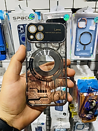 iPhone 13 Kamera Lens Korumalı Telefon Kılıfı Gümüş