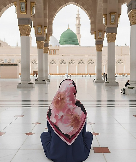 Flora Desen Büyük Boy Pamuklu Soft Eşarp