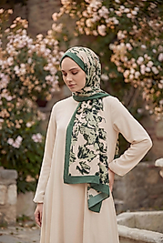 Spring Çiçekli Desenli Şal