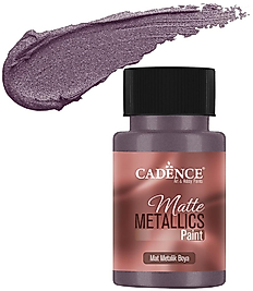 CADENCE MAT METALİK BOYA 50ML MÜRDÜM -MMB016