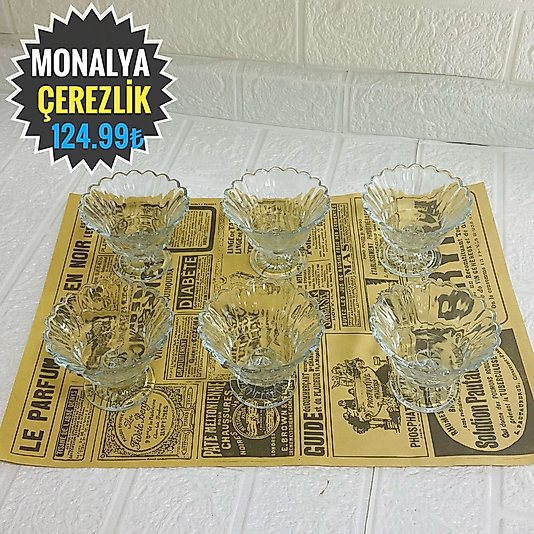 MONALYA CAM  6 ADET ÇEREZLİK