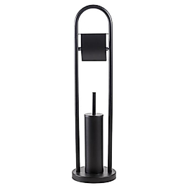 AYAKLI KOLON FIRÇALIK SİYAH MAT